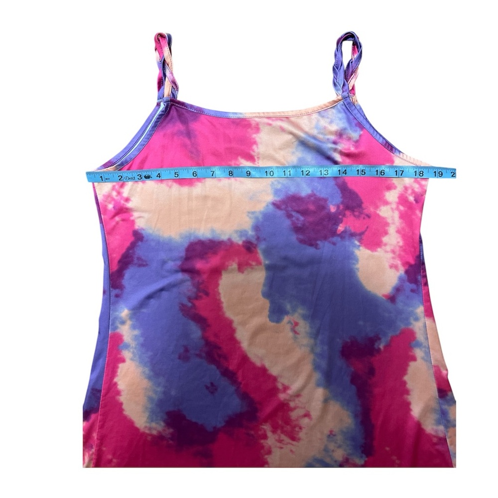 Boudoir Outfits Dress Tie-Dye Print Strap Backless Loose Sleep Top Size Small - Picture 4 of 7